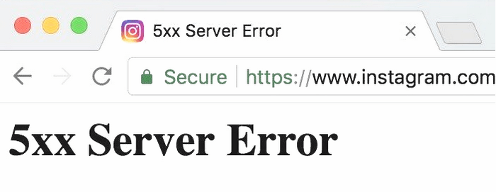 Ошибка 5xx Server Error